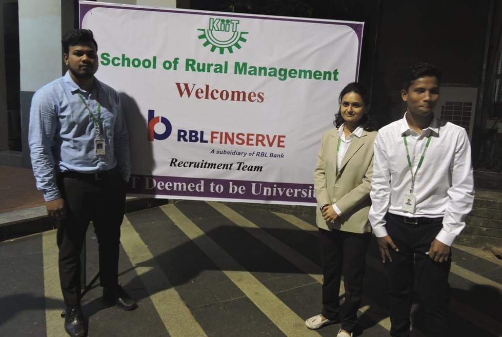 KIIT School of Rural Management Bhubaneswar Placement photo 1